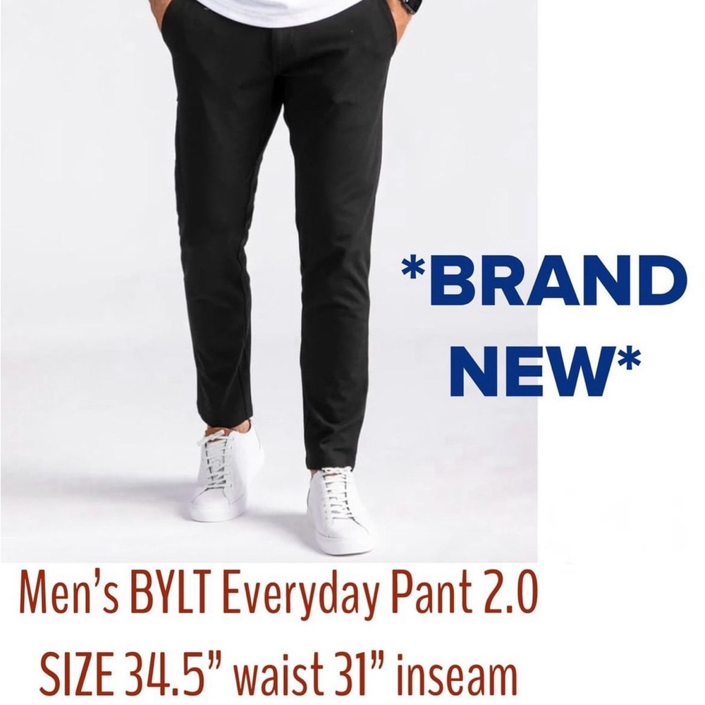 Men’s BYLT Everyday Pant 2.0 size 34.5” waist | 31” inseam | BRAND NEW